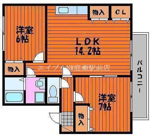 アルカディアの物件間取画像